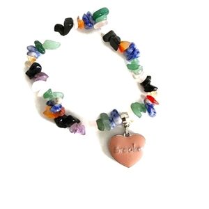 custom named beaded necklace. "brooke"